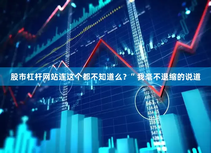 股市杠杆网站连这个都不知道么？”我毫不退缩的说道